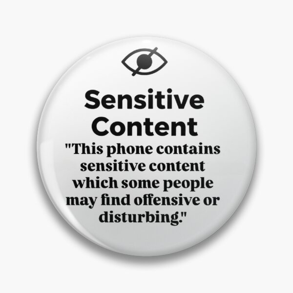 Item preview, Sensitive Content Warning Design – Hidden Truth, Digital Privacy & Censorship Message designed and sold by PixelVibe782.