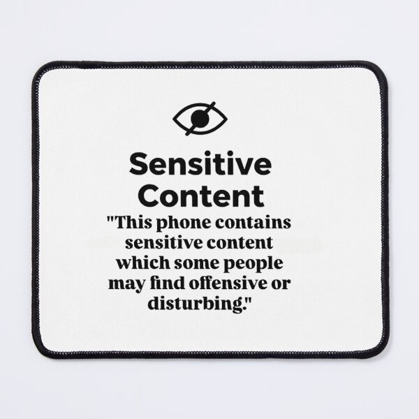 Item preview, Sensitive Content Warning Design – Hidden Truth, Digital Privacy & Censorship Message designed and sold by PixelVibe782.