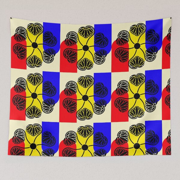 Item preview, Kamon-mutsu-aoi-kuruma・1 designed and sold by KamonPopArt.