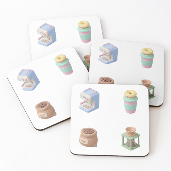 Item preview, Cute 3D Pastel Coffee Shop Icon Set designed and sold by NonditStudio.