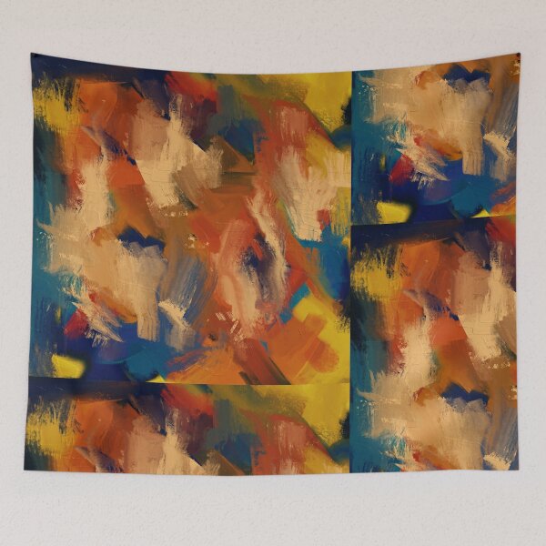 Item preview, SWIPED PAINT JOHNSON MULTICOLOR DIMMED designed and sold by The Street Sign Store.