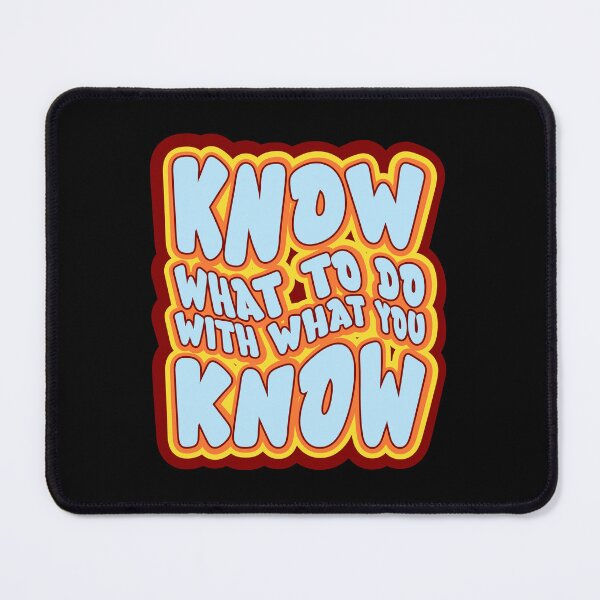 Item preview, Know What To Do With What You Know Retro Quote designed and sold by Mr Lee.