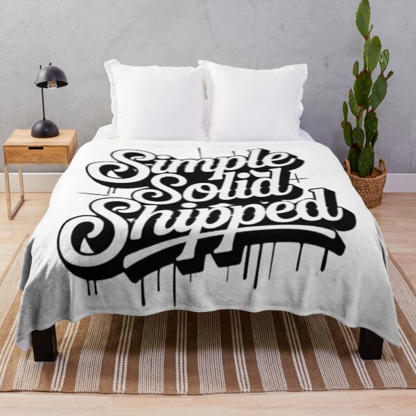 Item preview, Simple Solid Shipped Bold Typography Design designed and sold by NewUSShop.