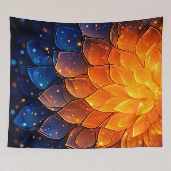 Item preview, Ember Bloom Mandala designed and sold by Kaleidoscope Print.
