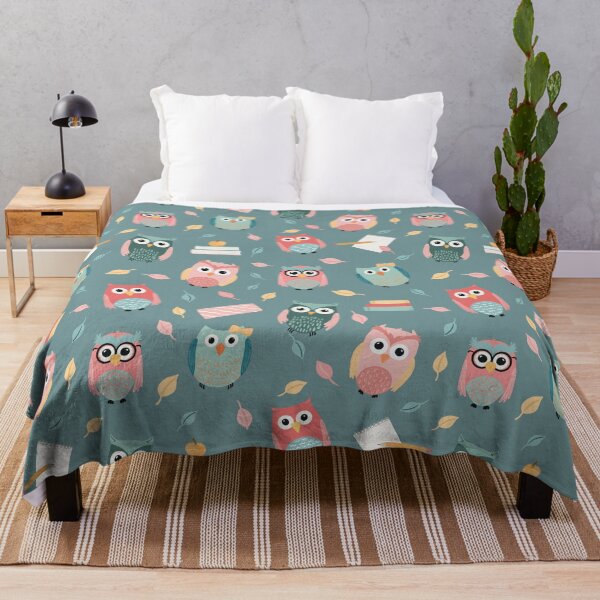 Item preview, Smart Owls - dusty green designed and sold by Willow & Grace Designs.