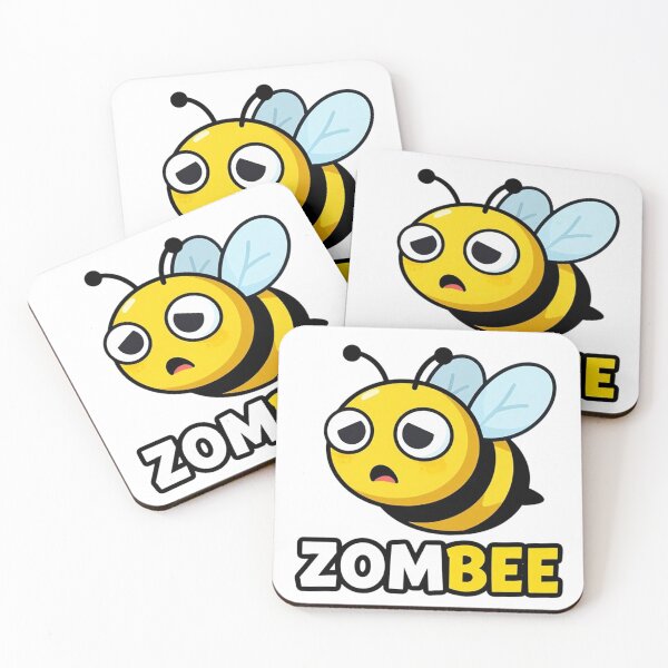 Item preview, Zombee Cartoon Illustration – Cute Spooky Bee, Zombie Art & Playful Horror Design designed and sold by PixelVibe782.