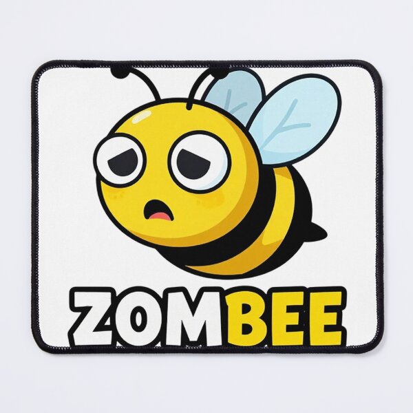 Item preview, Zombee Cartoon Illustration – Cute Spooky Bee, Zombie Art & Playful Horror Design designed and sold by PixelVibe782.
