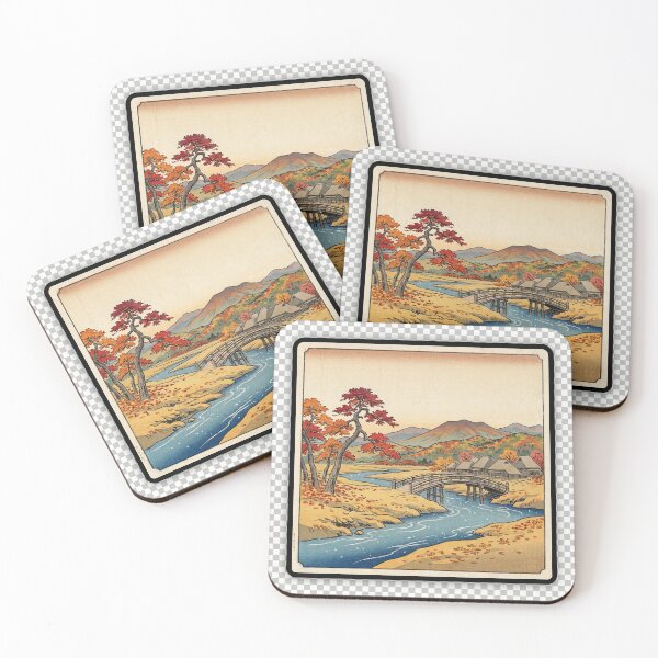 Item preview, Autumn Japan Landscape Ukiyo-e Inspired designed and sold by RetroJapanCo.