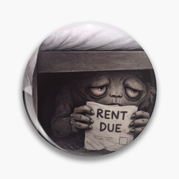 Item preview, Rent Due Creature Box Funny Relatable Broke designed and sold by jgvisualarts.
