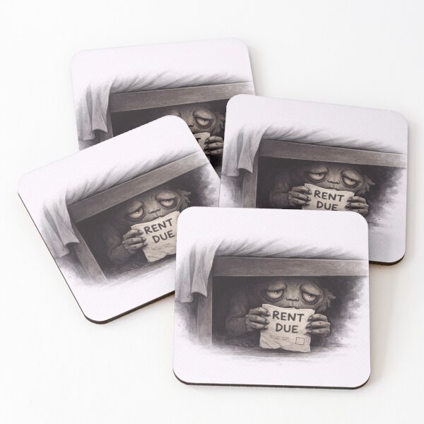 Item preview, Rent Due Creature Box Funny Relatable Broke designed and sold by jgvisualarts.