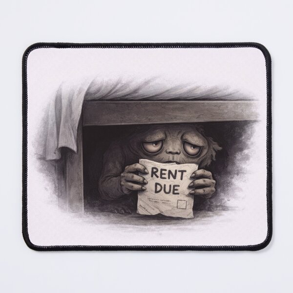 Item preview, Rent Due Creature Box Funny Relatable Broke designed and sold by jgvisualarts.