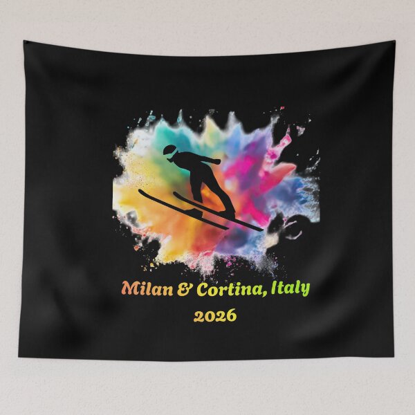 Item preview, Winter Sports in 2026 Milan Italy Skiing Gifts designed and sold by BeautifulH.