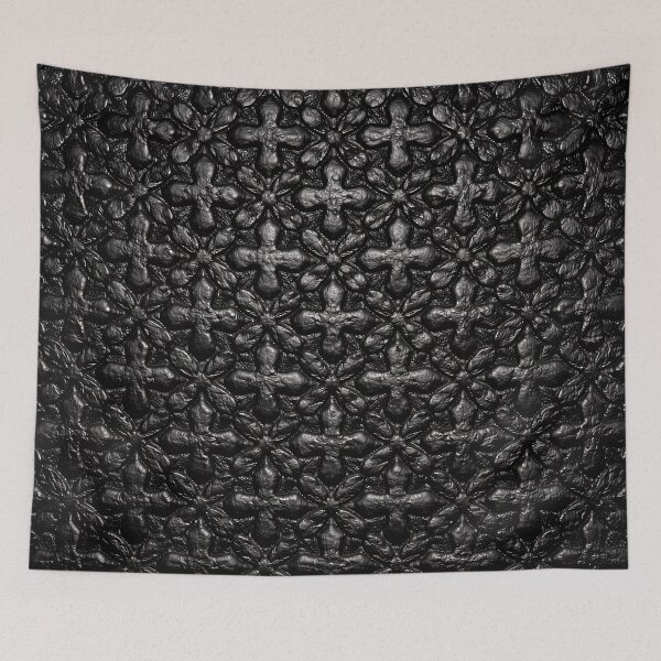 Item preview, Black Gothic Cross Pattern designed and sold by Kaleidoscope Print.