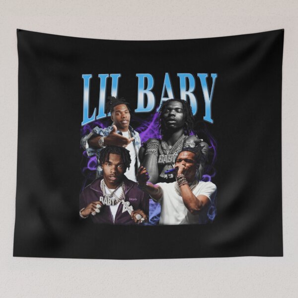 Item preview, Lil Baby Serious Mood Rap Portrait designed and sold by tubbybirch.