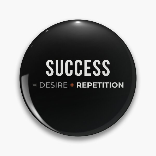 Item preview, Success = Desire + Repetition | Minimal Motivation Formula Typography  designed and sold by rebuZZ-Apparels-The Minimalistic Buzz.