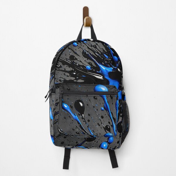 Item preview, Blue & Black Paint Splash designed and sold by Kaleidoscope Print.