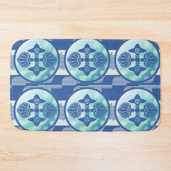 Item preview, Kamon-itowani-hana-aoibishi・3 designed and sold by KamonPopArt.