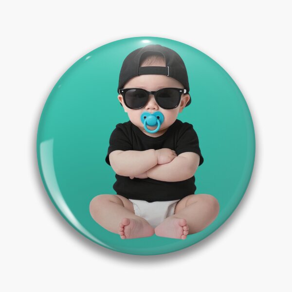 Item preview, Cool Cartoon Baby – Confident Baby Character, Relaxed & Stylish Illustration designed and sold by PixelVibe782.