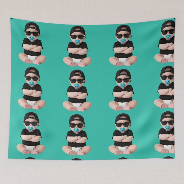Item preview, Cool Cartoon Baby – Confident Baby Character, Relaxed & Stylish Illustration designed and sold by PixelVibe782.