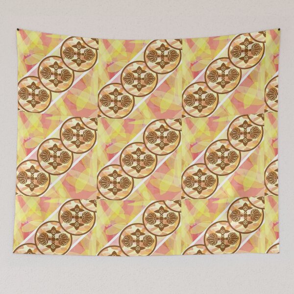 Item preview, Kamon-itowani-hana-aoibishi・4 designed and sold by KamonPopArt.