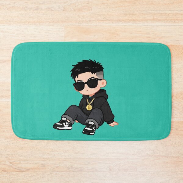 Item preview, Cool Cartoon Boy – Edgy Street Style, Bitcoin Bling & Confident Character Illustration designed and sold by PixelVibe782.