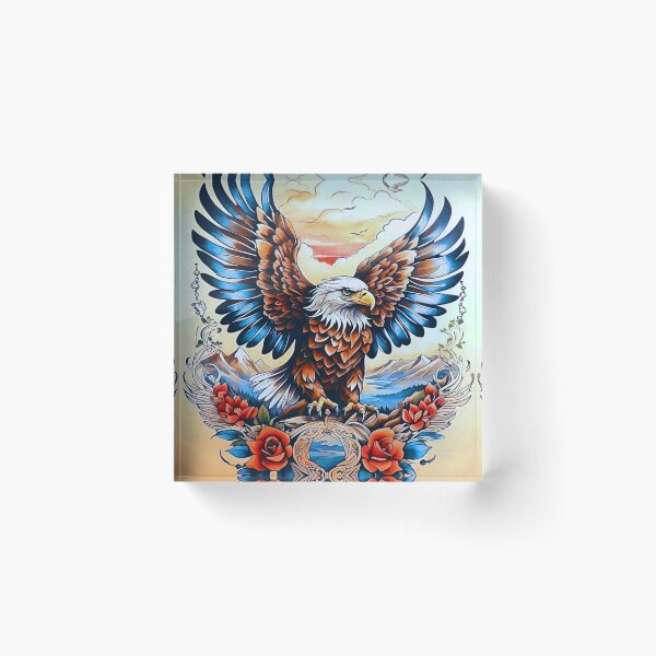 Item preview, Eagle & Roses designed and sold by NightRaida.