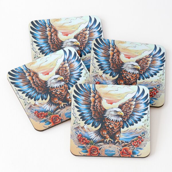 Item preview, Eagle & Roses designed and sold by NightRaida.