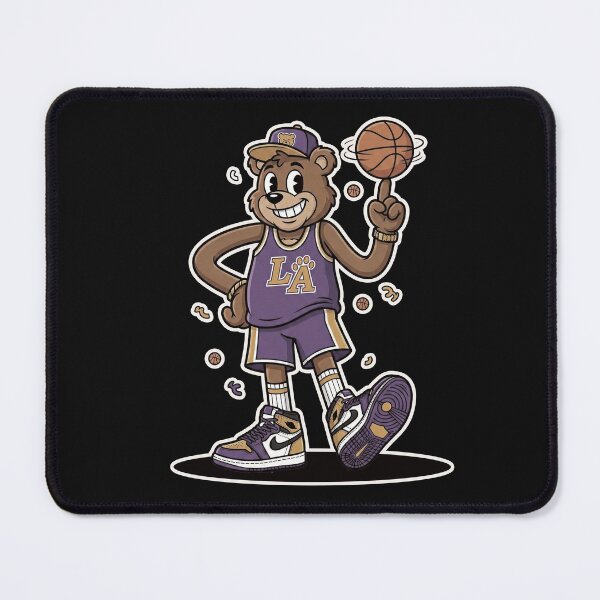 Item preview, Retro LA Basketball Bear designed and sold by AdyKurniawan.