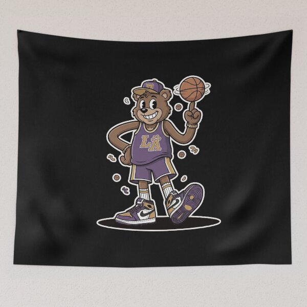 Item preview, Retro LA Basketball Bear designed and sold by AdyKurniawan.