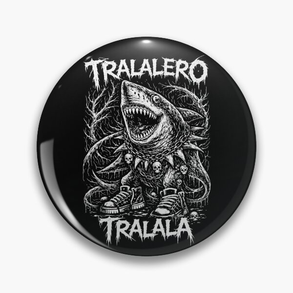 Artikelvorschau, Tralalero Tralala – Black Metal Brainrot Shark entworfen und verkauft von R-A Designs.