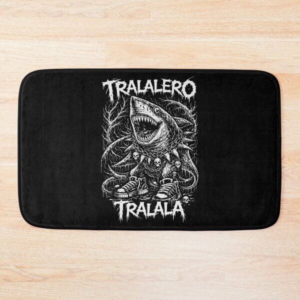 Item preview, Tralalero Tralala – Black Metal Brainrot Shark designed and sold by R-A Designs.