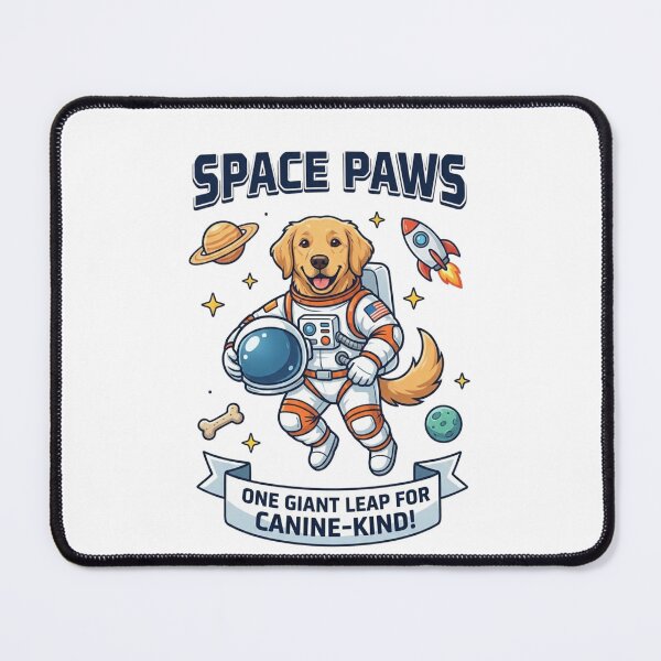 Item preview, Space Paws Astronaut Dog Shirt – Funny Space Dog Illustration designed and sold by LittleLoopArt.