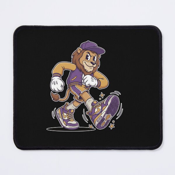Item preview, LA Basketball Retro Lion - Purple and Gold Fan Mascot designed and sold by AdyKurniawan.