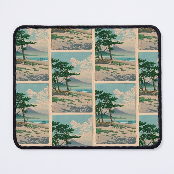 Item preview, Pine Beach at Miho 1931 by Hasui Kawase: Japanese Poster, Serene Landscape, Ukiyo-e Art Print designed and sold by artofuniverse.