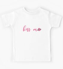 Küss Mich Lippen Kinder T-Shirt