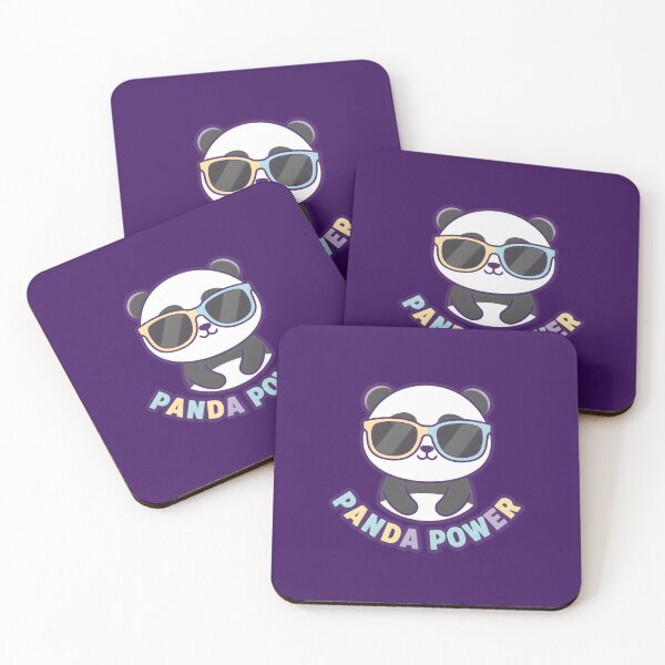 Item preview, Kawaii Panda Power Sunglasses Cute Animal Illustration designed and sold by Remy-Aura.