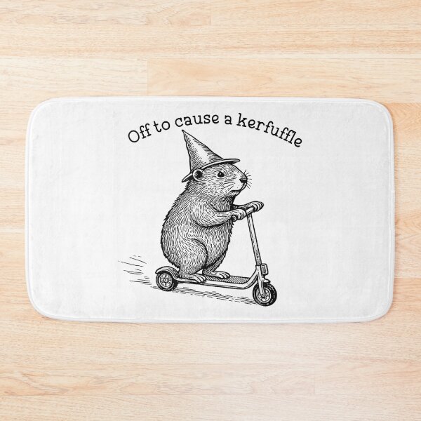 Item preview, Off To Cause A Kerfuffle Groundhog Funny Animals T-Shirt designed and sold by H3ll-Ash-Studio.