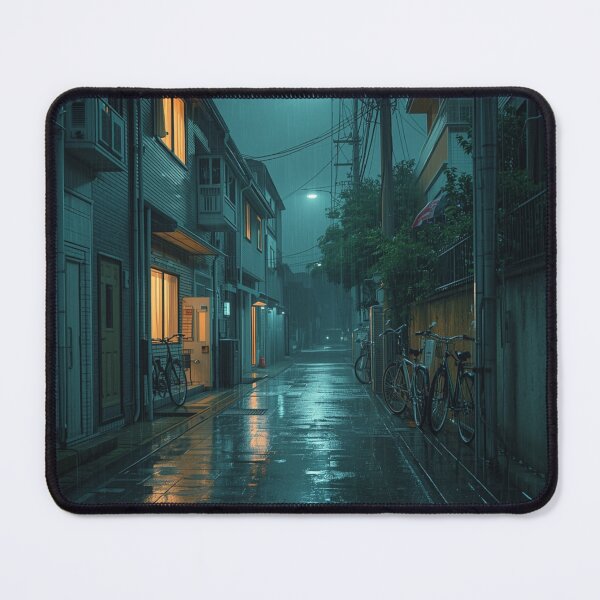 Item preview, Rainy Japanese Residential Street at Night designed and sold by Element Horizon Studio.