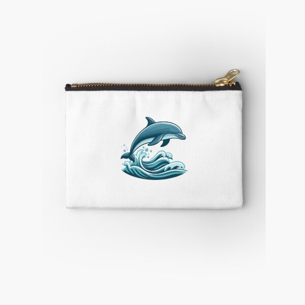Item preview, Jumping Dolphin Leaping Over Ocean Waves designed and sold by cave-canvas.