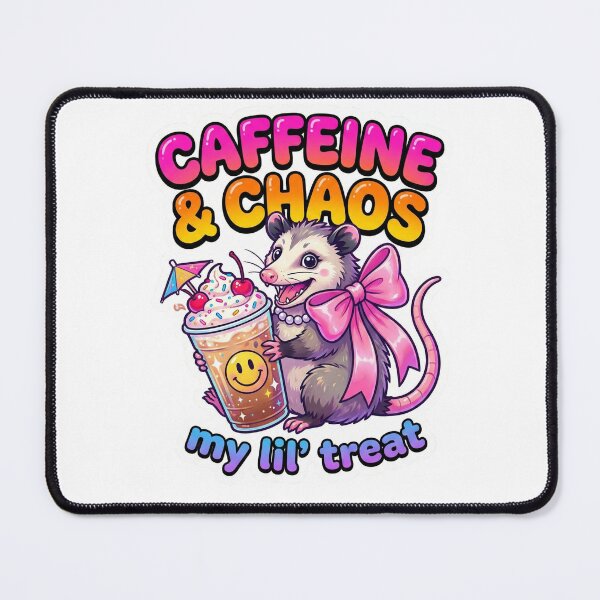 Item preview, Caffeine & Chaos Rat Tee designed and sold by lorand-designs.