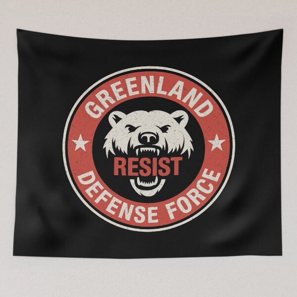 Item preview, Greenland Defense Force - Resist Polar Bear designed and sold by Eh Plus Designs.