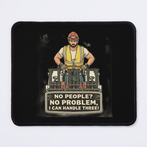 Item preview, No People No Problem Forklift Retro designed and sold by RetroNibylander.