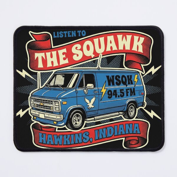 Item preview, WSQK 94.5 FM Hawkins Radio Van designed and sold by AdyKurniawan.
