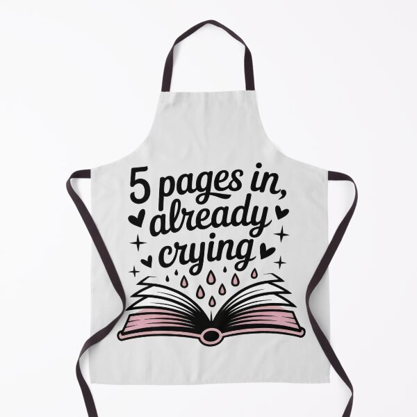 Item preview, 5 Pages In Already Crying Funny Emotional Book Lover Quote designed and sold by SplashTastic.