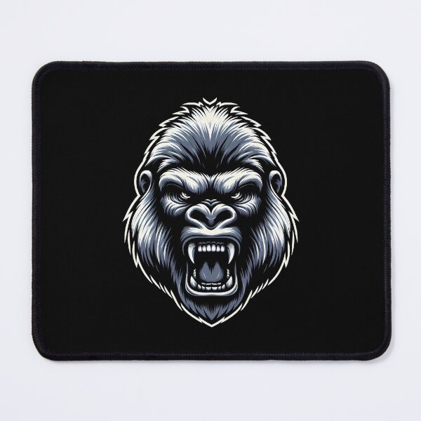 Item preview, Ferocious Silverback Gorilla Roaring Head Graphic designed and sold by beast-net.