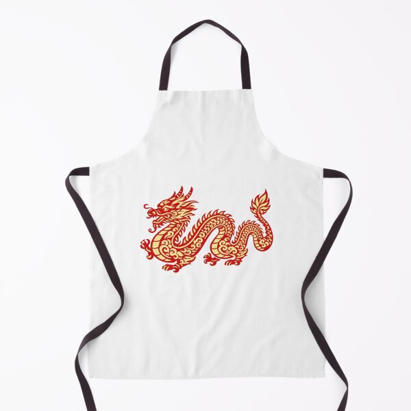 Item preview, Lunar New Year Dragon Sticker, Chinese Dragon Art, Red Gold Dragon, Chinese New Year Decor, Zodiac Dragon Gift designed and sold by Vendeloc.