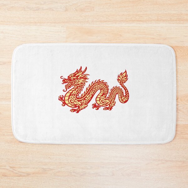 Item preview, Lunar New Year Dragon Sticker, Chinese Dragon Art, Red Gold Dragon, Chinese New Year Decor, Zodiac Dragon Gift designed and sold by Vendeloc.