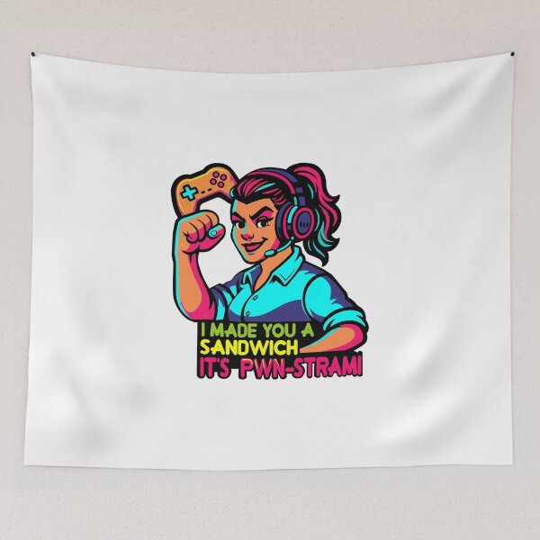 Item preview, gamer girl pwn  designed and sold by moonmorph.
