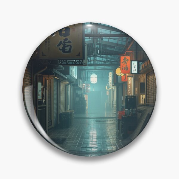 Item preview, Rainy Japanese Shopping Arcade at Night designed and sold by Element Horizon Studio.