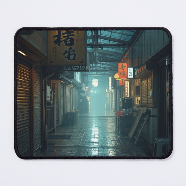 Item preview, Rainy Japanese Shopping Arcade at Night designed and sold by Element Horizon Studio.